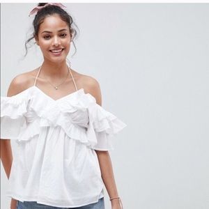 ASOS Halter Off the Shoulder Top